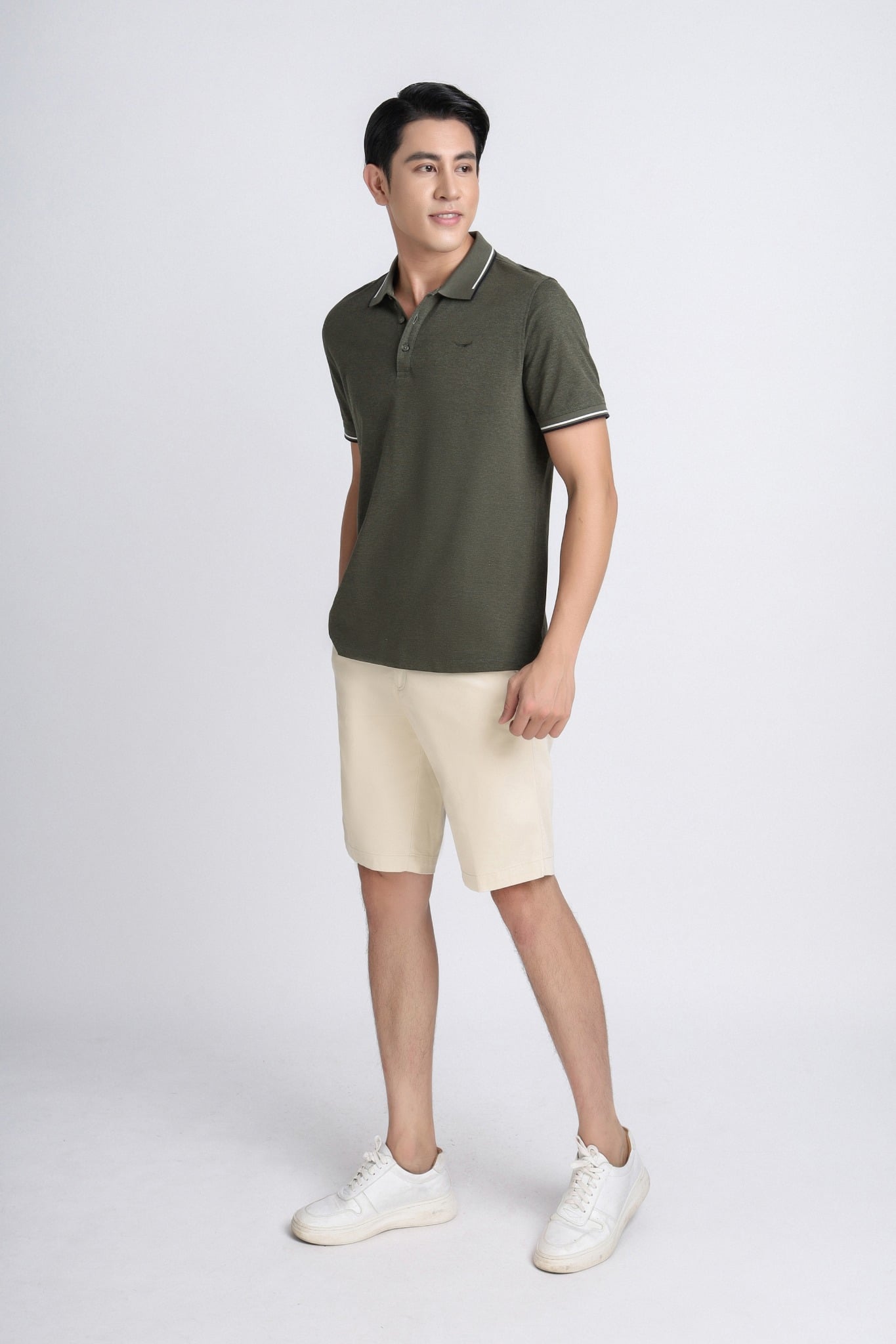 MAP3017 - Áo Polo nam vải cotton trơn màu form regular fit kiểu dáng ngắn tay - PANTIO