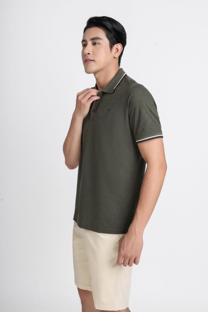 MAP3017 - Áo Polo nam vải cotton trơn màu form regular fit kiểu dáng ngắn tay - PANTIO