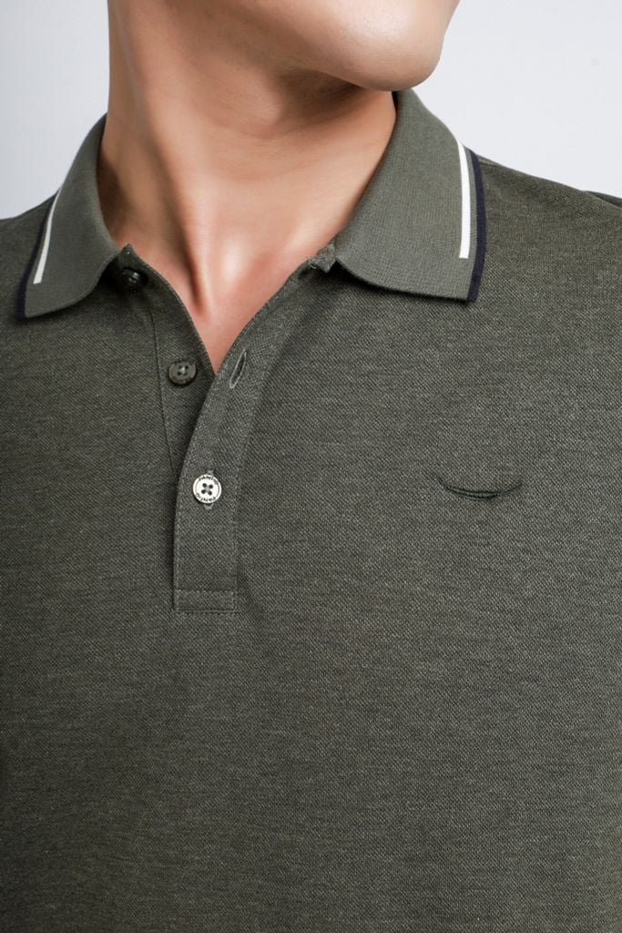MAP3017 - Áo Polo nam vải cotton trơn màu form regular fit kiểu dáng ngắn tay - PANTIO