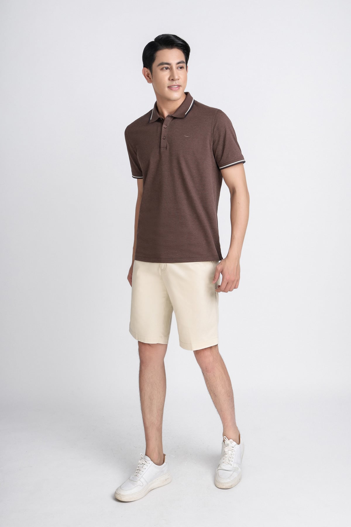 MAP3018 - Áo Polo nam vải cotton trơn màu Form reguluar fit kiểu dáng ngắn tay - PANTIO