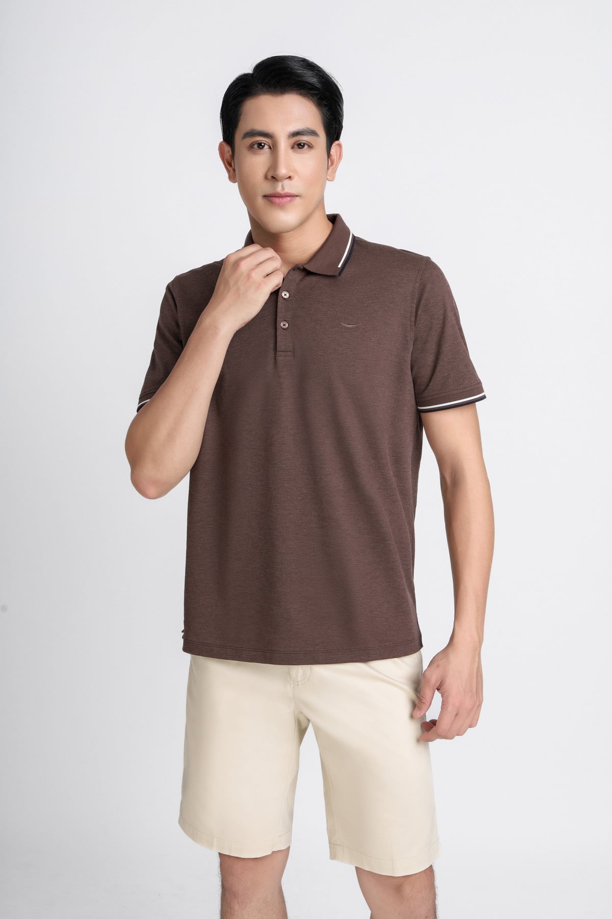 MAP3018 - Áo Polo nam vải cotton trơn màu Form reguluar fit kiểu dáng ngắn tay - PANTIO