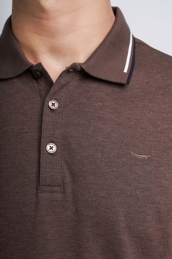 MAP3018 - Áo Polo nam vải cotton trơn màu Form reguluar fit kiểu dáng ngắn tay - PANTIO