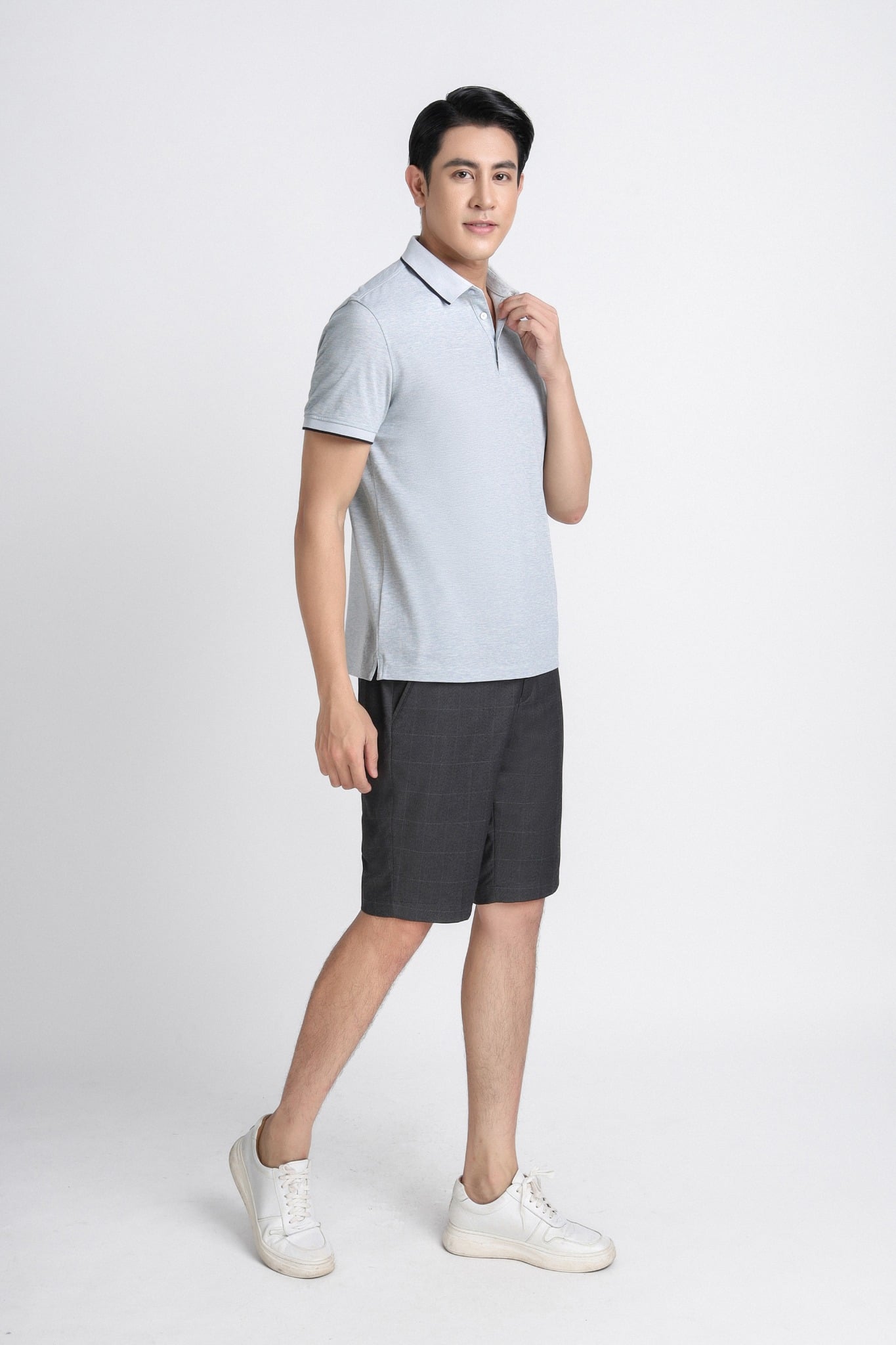 MAP3019 - Áo Polo nam vải cotton trơn màu form slim fit kiểu dáng ngắn tay - PANTIO