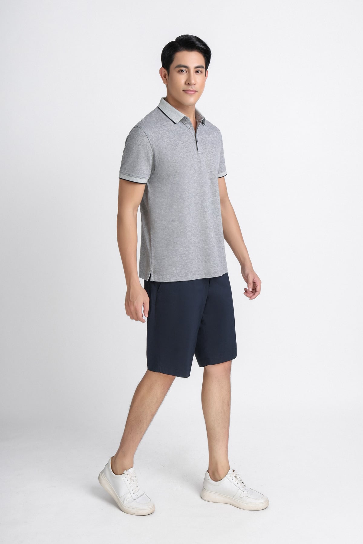 MAP3021 - Áo Polo nam vải cotton trơn màu Form slim fit kiểu dáng ngắn tay - PANTIO
