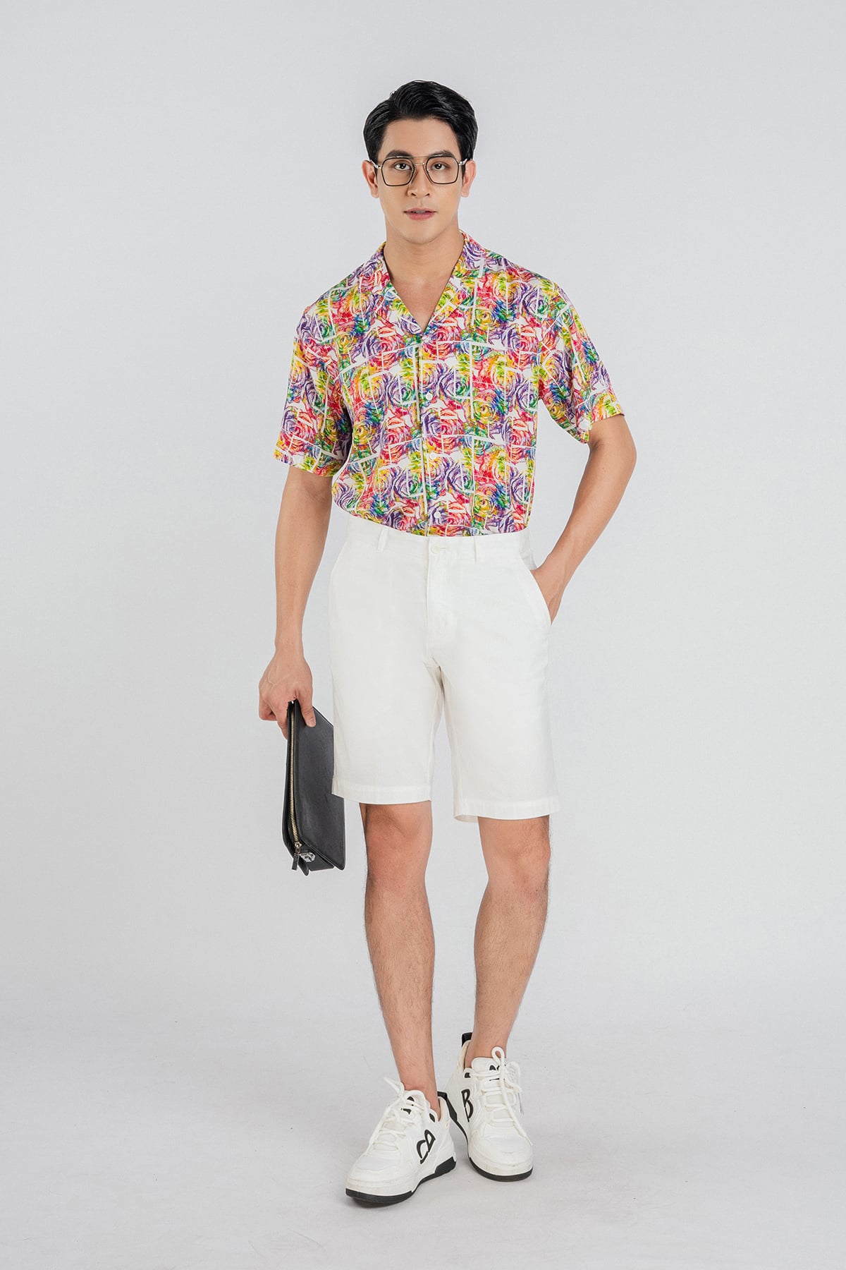 MSC3062 - Áo sơ mi nam vải hoạ tiết form Casual Fit kiểu dáng ngắn tay - PANTIO