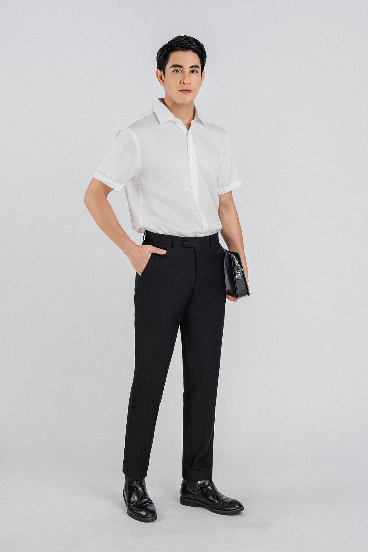 MQD5030 - Quần Âu nam chất liệu 64% Polyester 30% Rayo 4% Wool 2% Spandex form Slim Fit kiểu dáng Quần dài - PANTIO