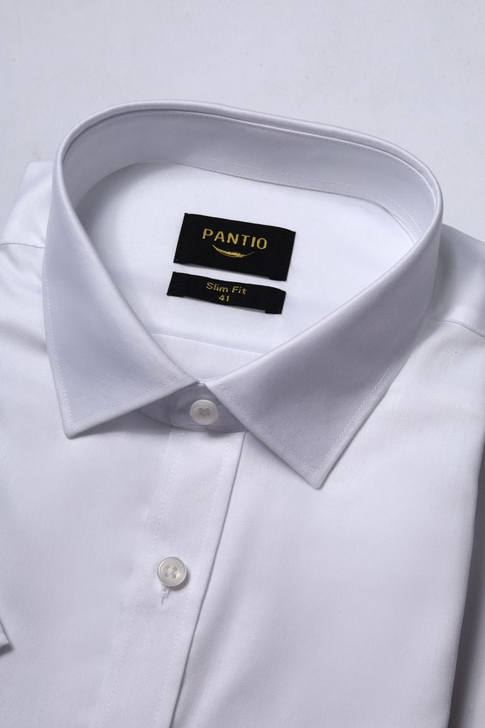 MSO3065 - Áo sơ mi nam vải trơn màu form Slim Fit kiểu dáng ngắn tay - PANTIO