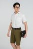 MSO3067 - Áo sơ mi nam vải trơn màu có túi ngực trái form Regular Fit kiểu dáng ngắn tay - PANTIO