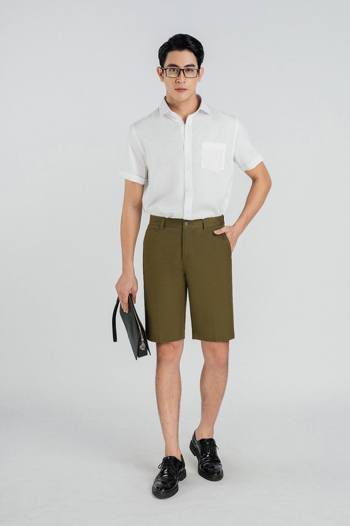 MQN3006 - Quần short kaki nam chất liệu 98% Cotton 2% Spandex form Regular Fit kiểu dáng Quần ngắn - PANTIO