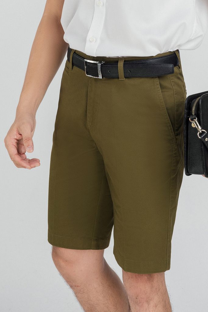 MQN3006 - Quần short kaki nam chất liệu 98% Cotton 2% Spandex form Regular Fit kiểu dáng Quần ngắn - PANTIO