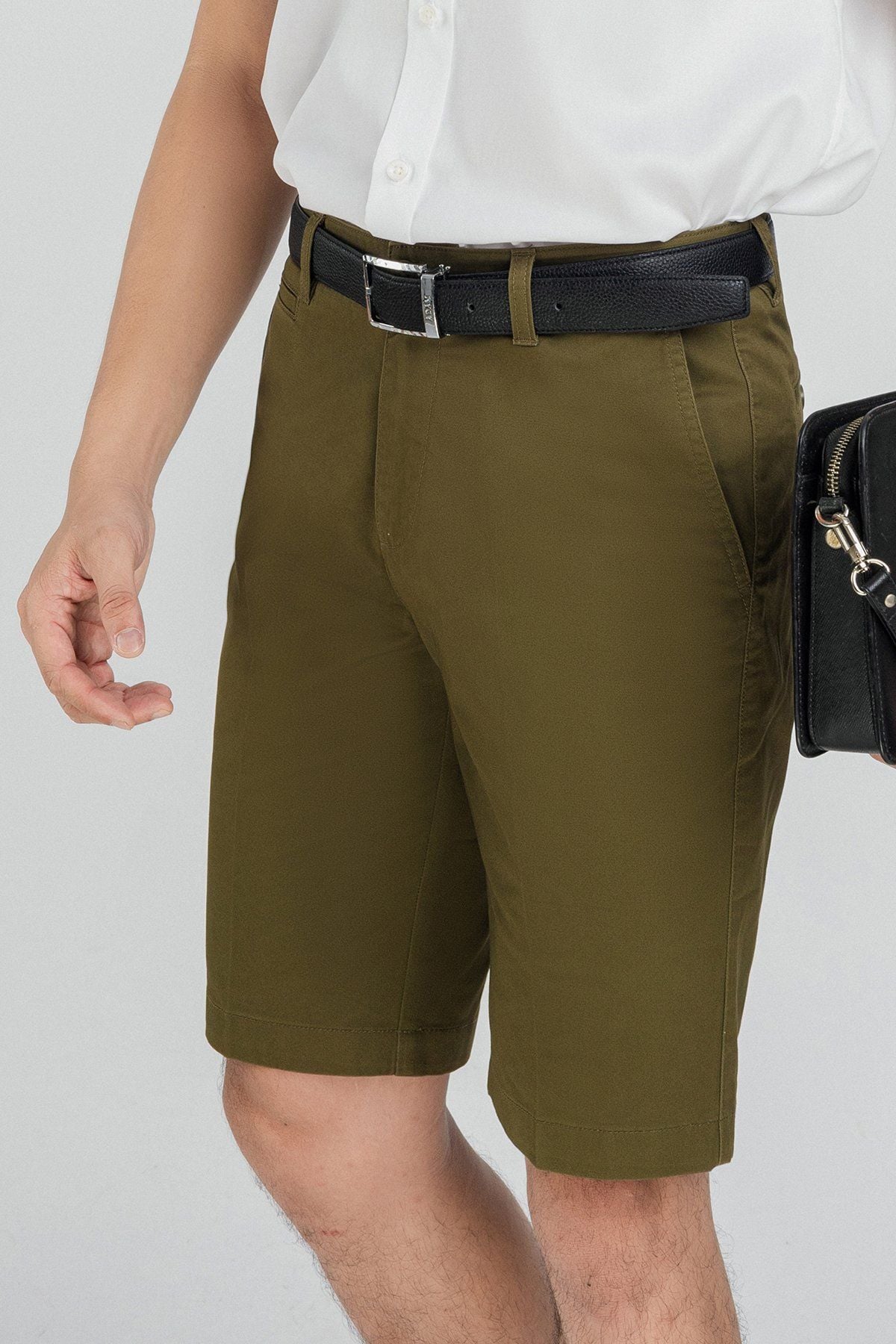 MQN3006 - Quần short kaki nam chất liệu 98% Cotton 2% Spandex form Regular Fit kiểu dáng Quần ngắn - PANTIO