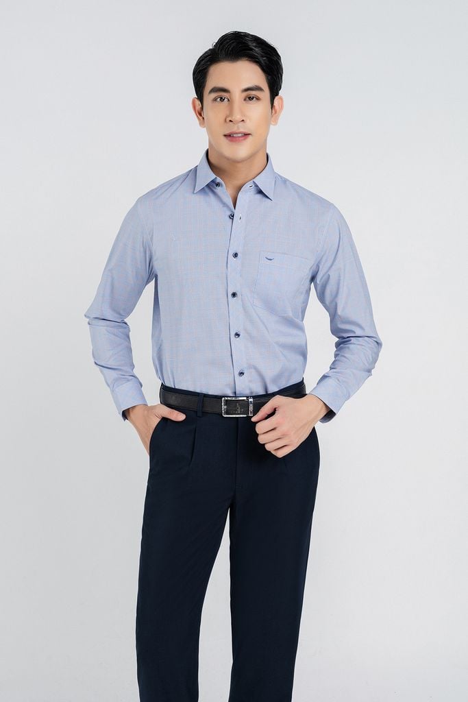 MQD5031 - Quần âu nam chất liêu 64% Polyester 30% Rayo 4% Wool 2% Spandex form Slim Fit kiểu dáng quần dài - PANTIO