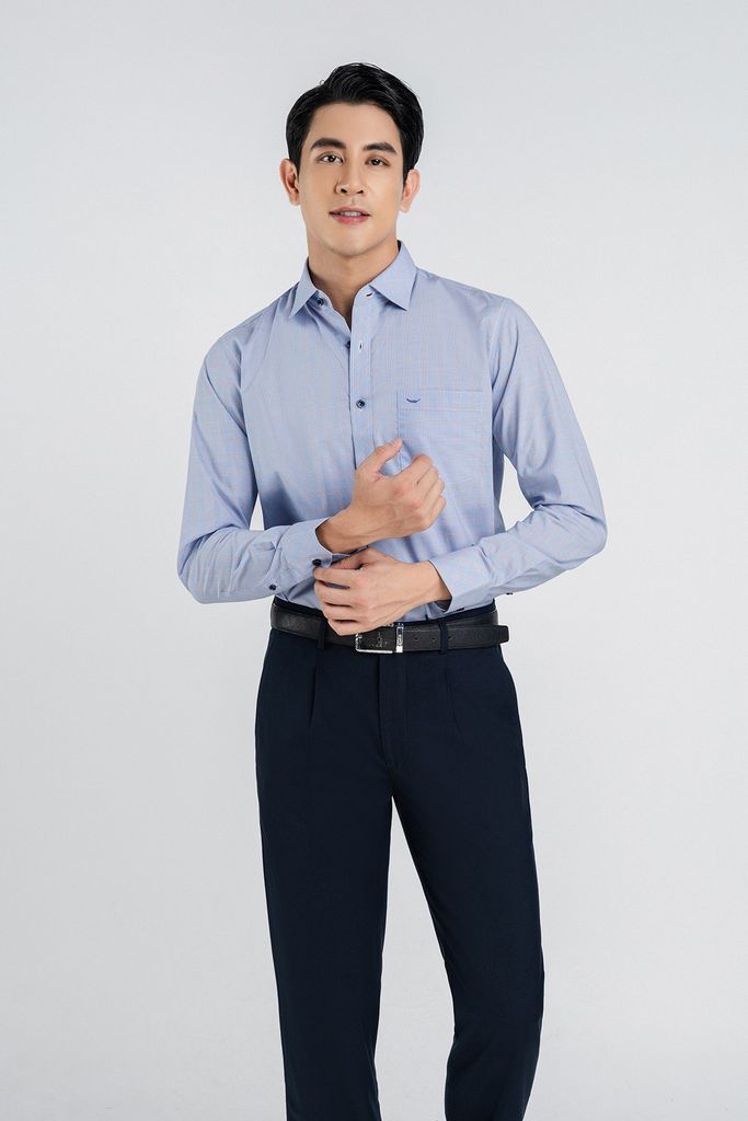 MQD5031 - Quần âu nam chất liêu 64% Polyester 30% Rayo 4% Wool 2% Spandex form Slim Fit kiểu dáng quần dài - PANTIO