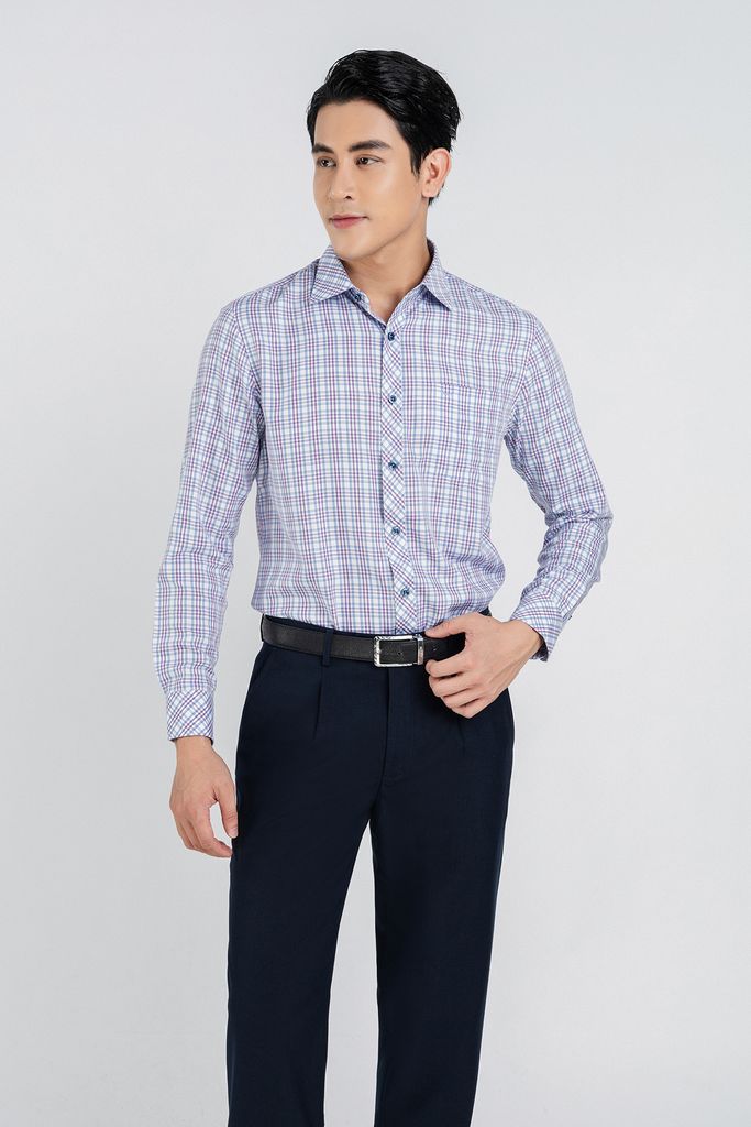 MQD5031 - Quần âu nam chất liêu 64% Polyester 30% Rayo 4% Wool 2% Spandex form Slim Fit kiểu dáng quần dài - PANTIO