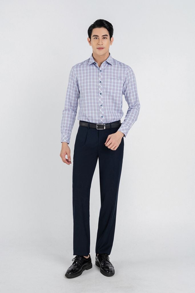 MQD5031 - Quần âu nam chất liêu 64% Polyester 30% Rayo 4% Wool 2% Spandex form Slim Fit kiểu dáng quần dài - PANTIO