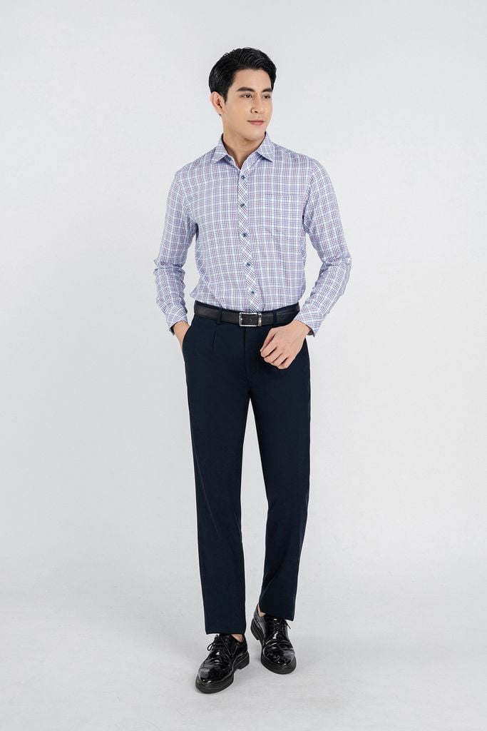 MQD5031 - Quần âu nam chất liêu 64% Polyester 30% Rayo 4% Wool 2% Spandex form Slim Fit kiểu dáng quần dài - PANTIO