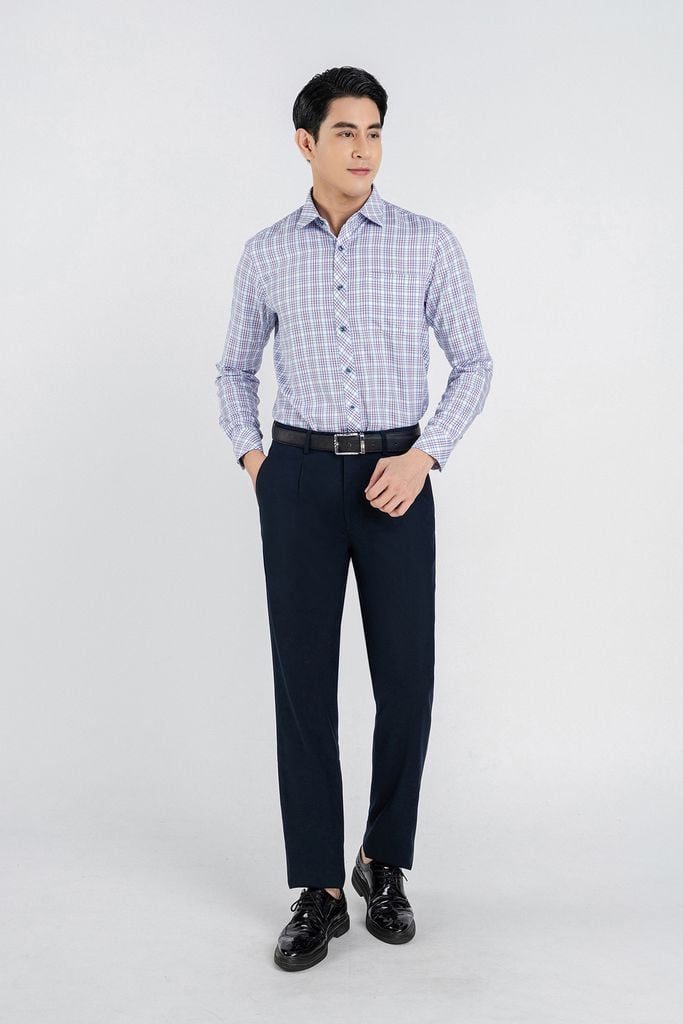 MQD5031 - Quần âu nam chất liêu 64% Polyester 30% Rayo 4% Wool 2% Spandex form Slim Fit kiểu dáng quần dài - PANTIO