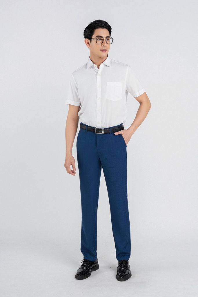 MQD5025 - Quần âu nam chất liệu 75% Polyester 22% Rayo 3% Spandex form Slim Fit kiểu dáng quần dài - PANTIO