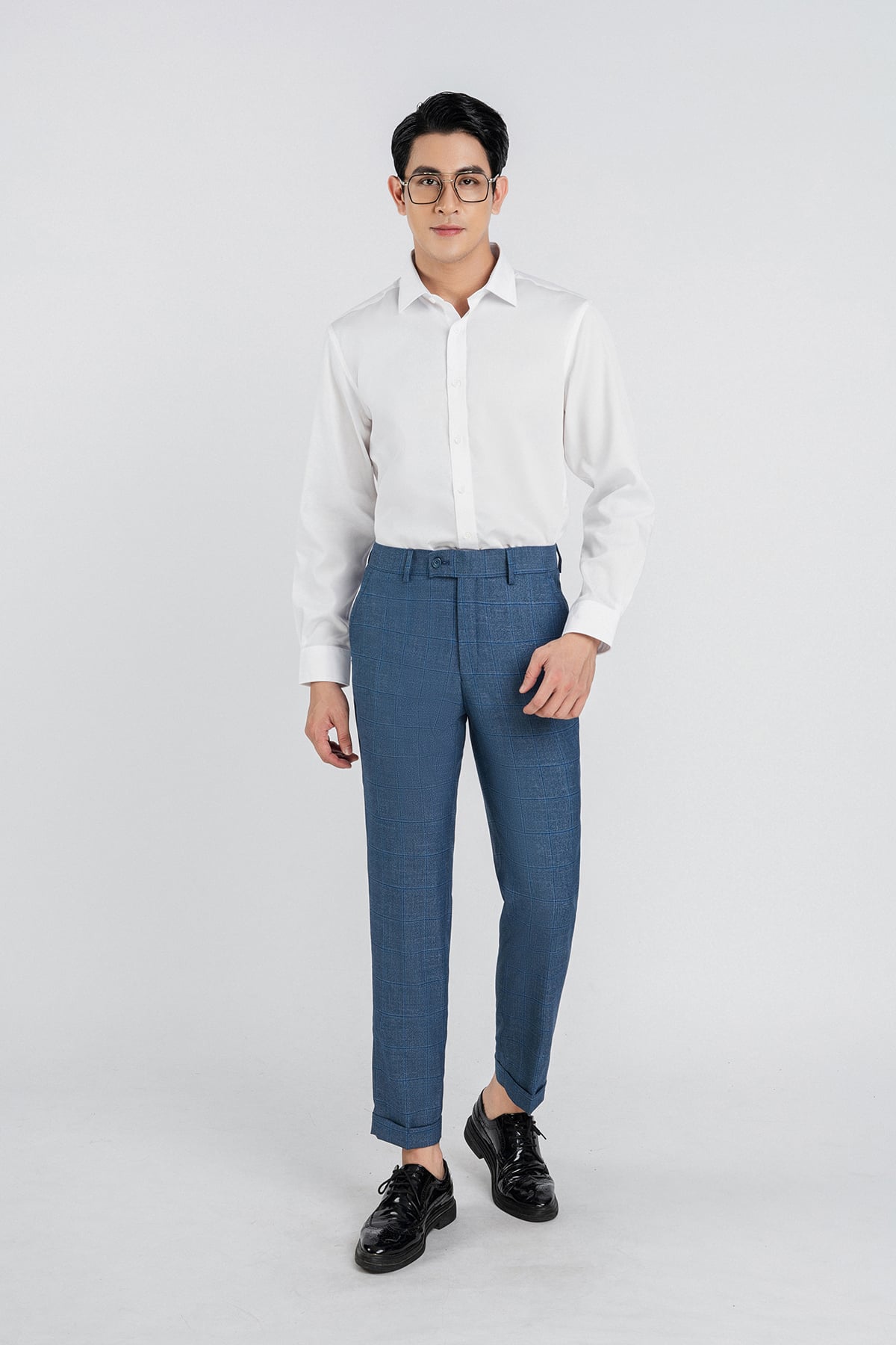 MSO5066 - Áo sơ mi nam vải trơn màu form Slim Fit kiểu dáng dài tay - PANTIO