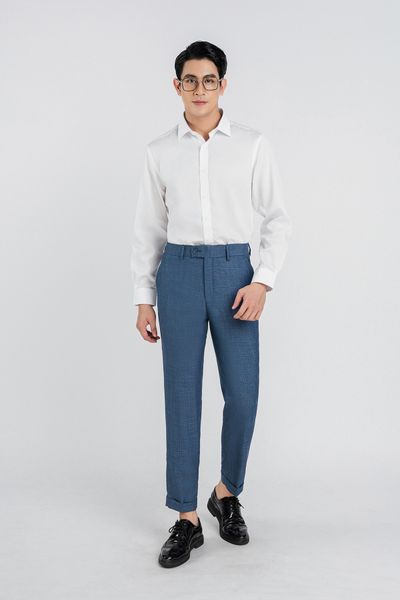 MSO5066 - Áo sơ mi nam vải trơn màu form Slim Fit kiểu dáng dài tay - PANTIO