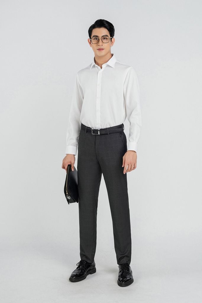 MQD5050 - Quần âu nam chất liệu 90%POLYESTER 8%RAYON 2% SPANDEX 

form Slim Fit kiểu dáng Quần dài - PANTIO