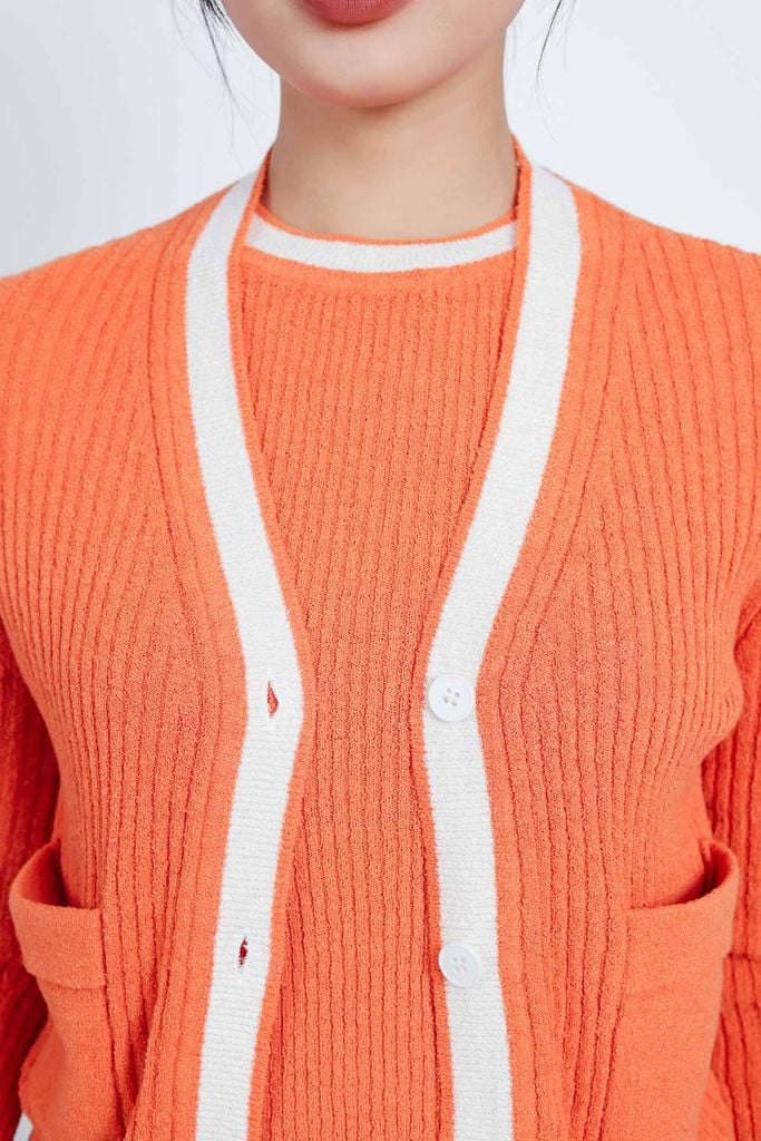 BKL415 - Áo khoác len thời trang cao cấp dáng ôm cài khuy thân trước - PANTIO