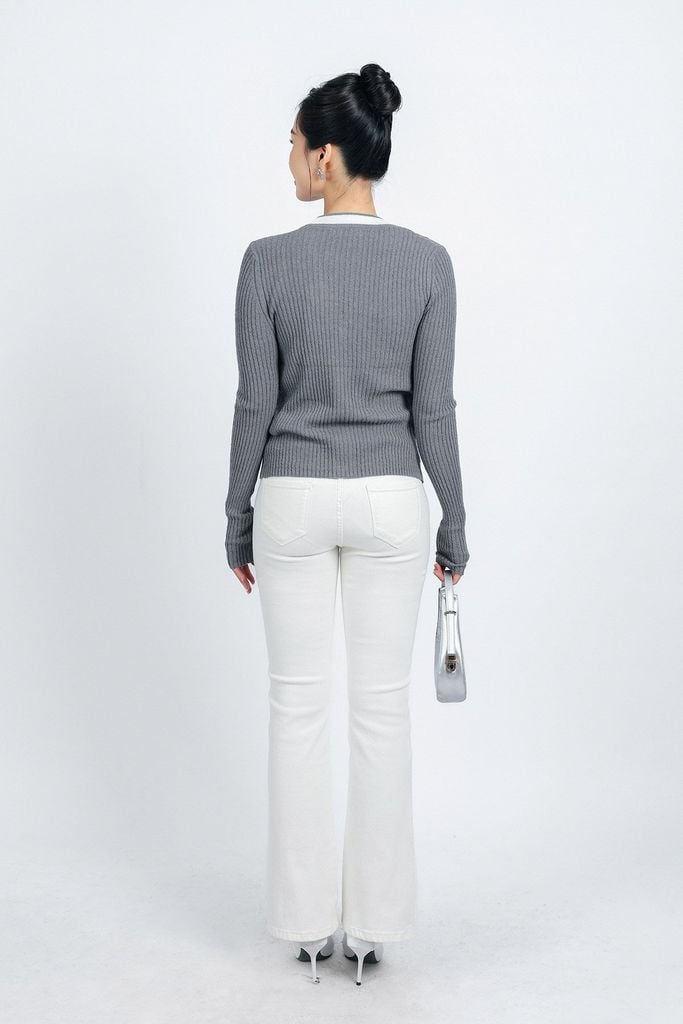 BKL415 - Áo khoác len thời trang cao cấp dáng ôm cài khuy thân trước - PANTIO