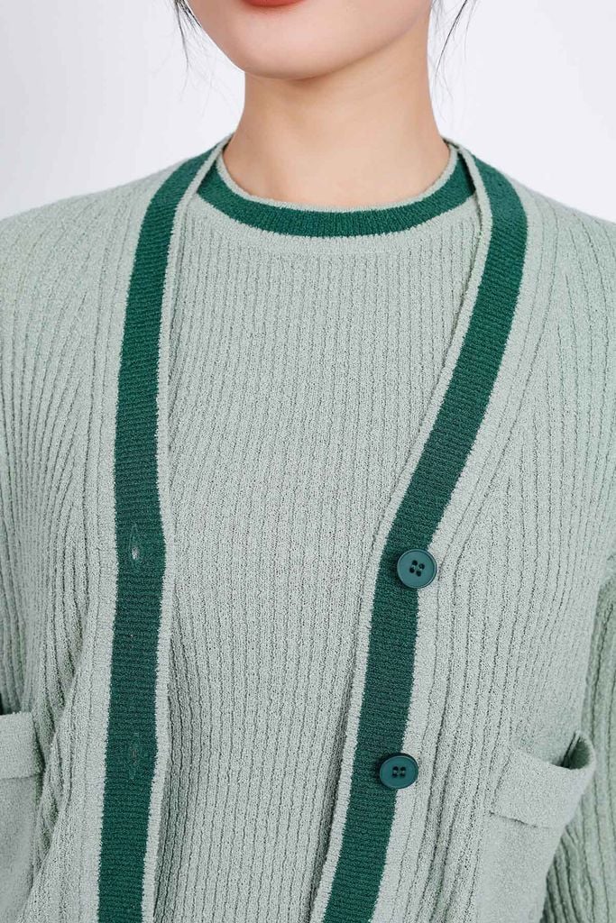 BKL415 - Áo khoác len thời trang cao cấp dáng ôm cài khuy thân trước - PANTIO