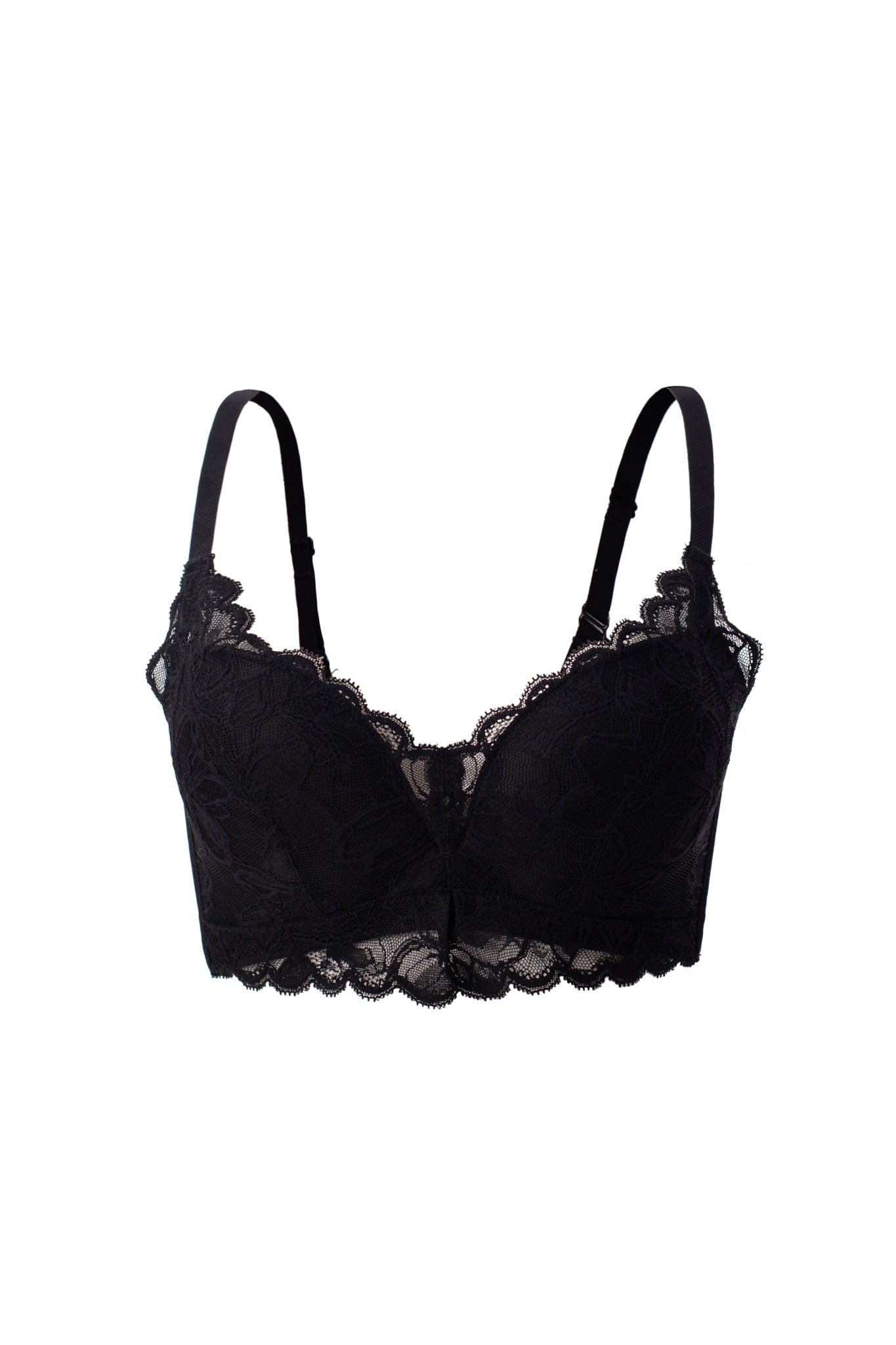 WK-FBR025 - Áo lót cao cấp vải ren mút mỏng thông thoáng bản dây to kiểu dáng thời trang - PANTIO