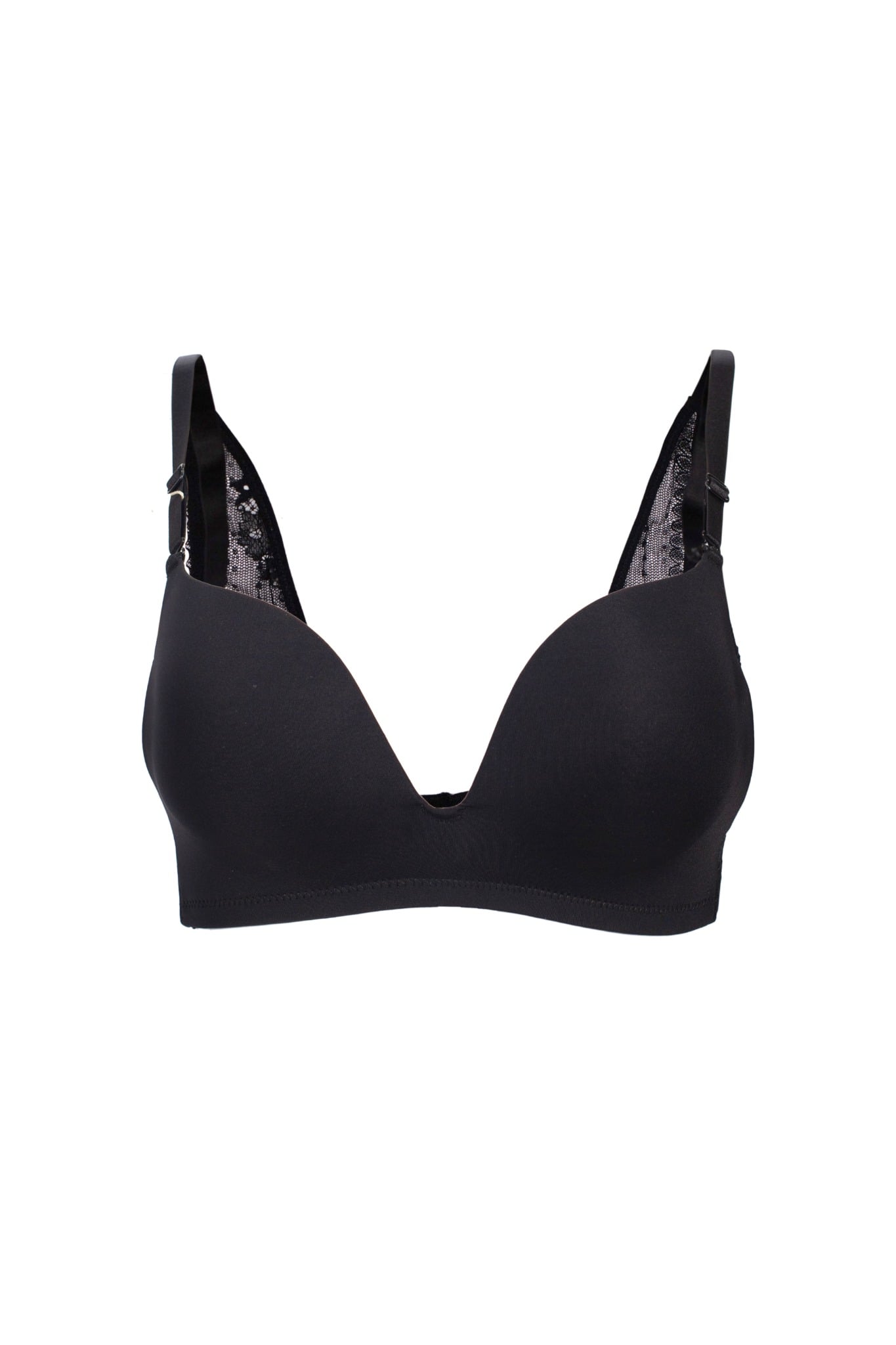 WK-FBR026 - Áo lót cao cấp vải thun đệm mỏng thông thoáng bản dây phối ren thời trang - PANTIO