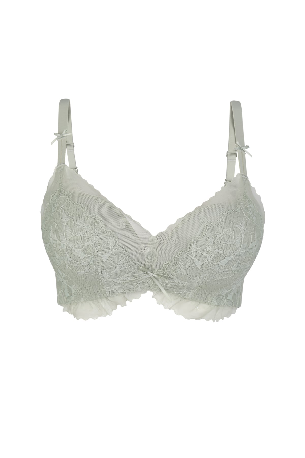 WK_FBR035 - Áo lót nữ phối ren cao cấp không gọng đệm dày 2cm nâng ngực - PANTIO