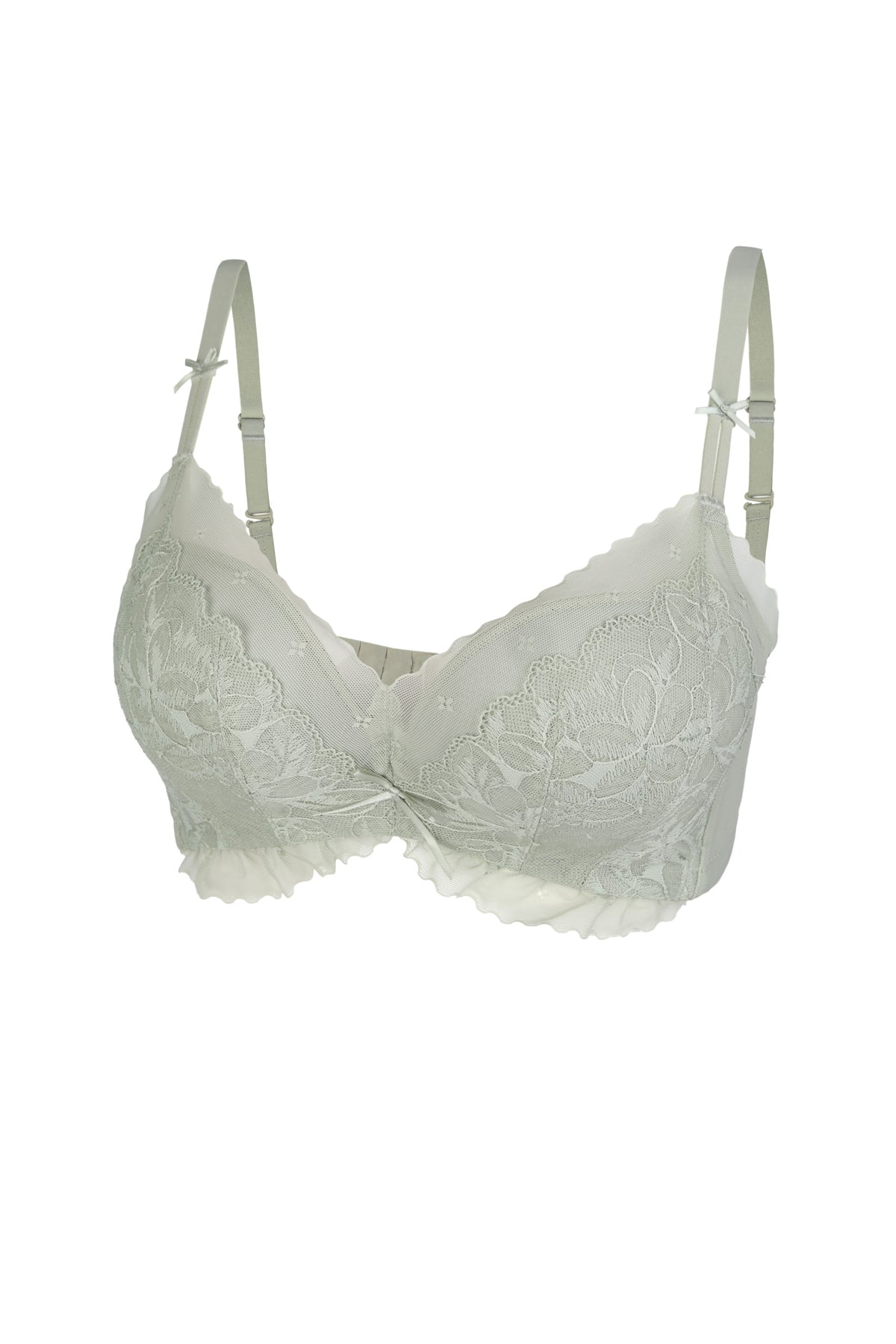 WK_FBR035 - Áo lót nữ phối ren cao cấp không gọng đệm dày 2cm nâng ngực - PANTIO