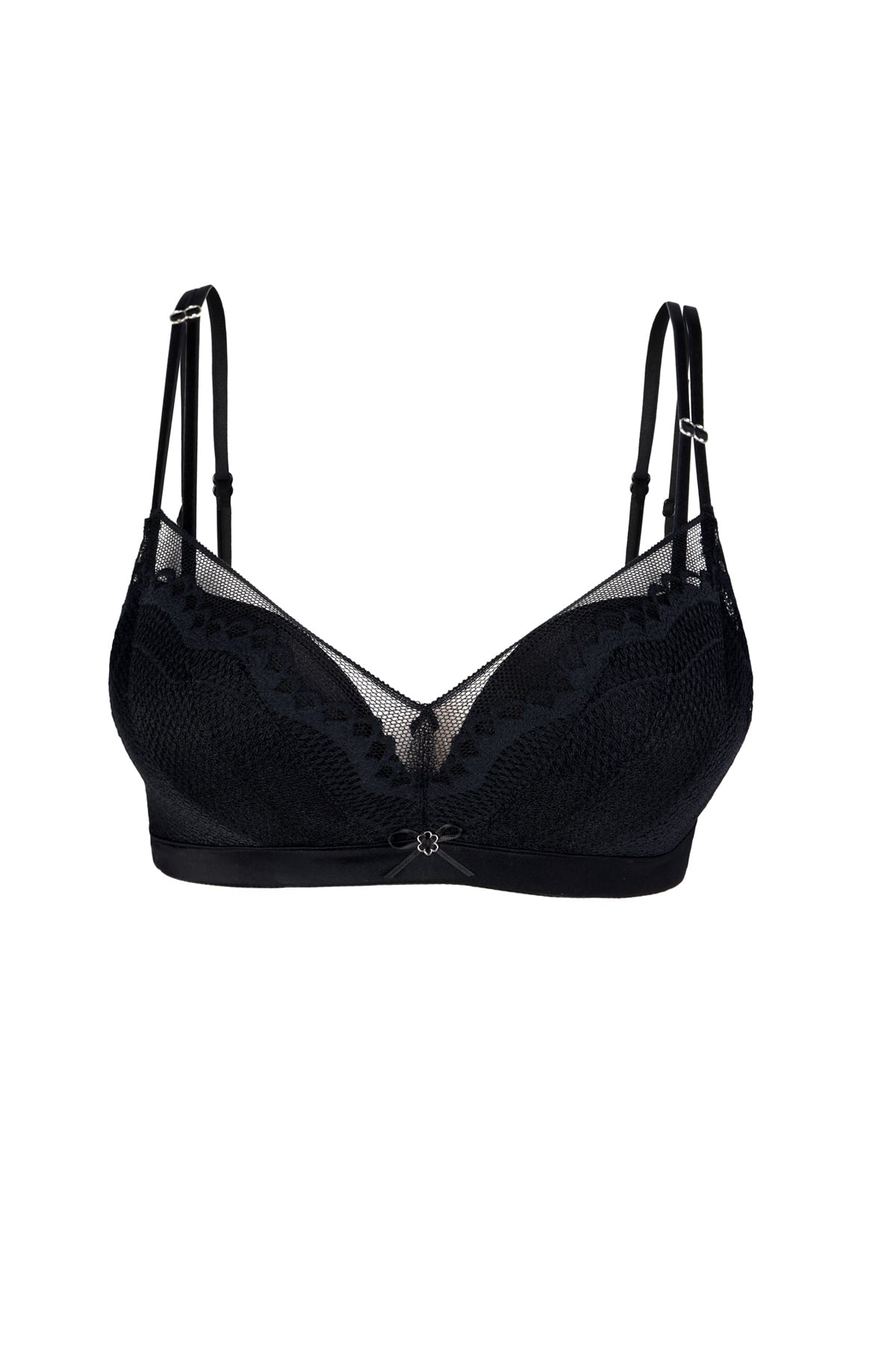 WK_FBR037 - Áo lót nữ phối ren cao cấp không gọng đệm dày 2cm nâng ngực - PANTIO