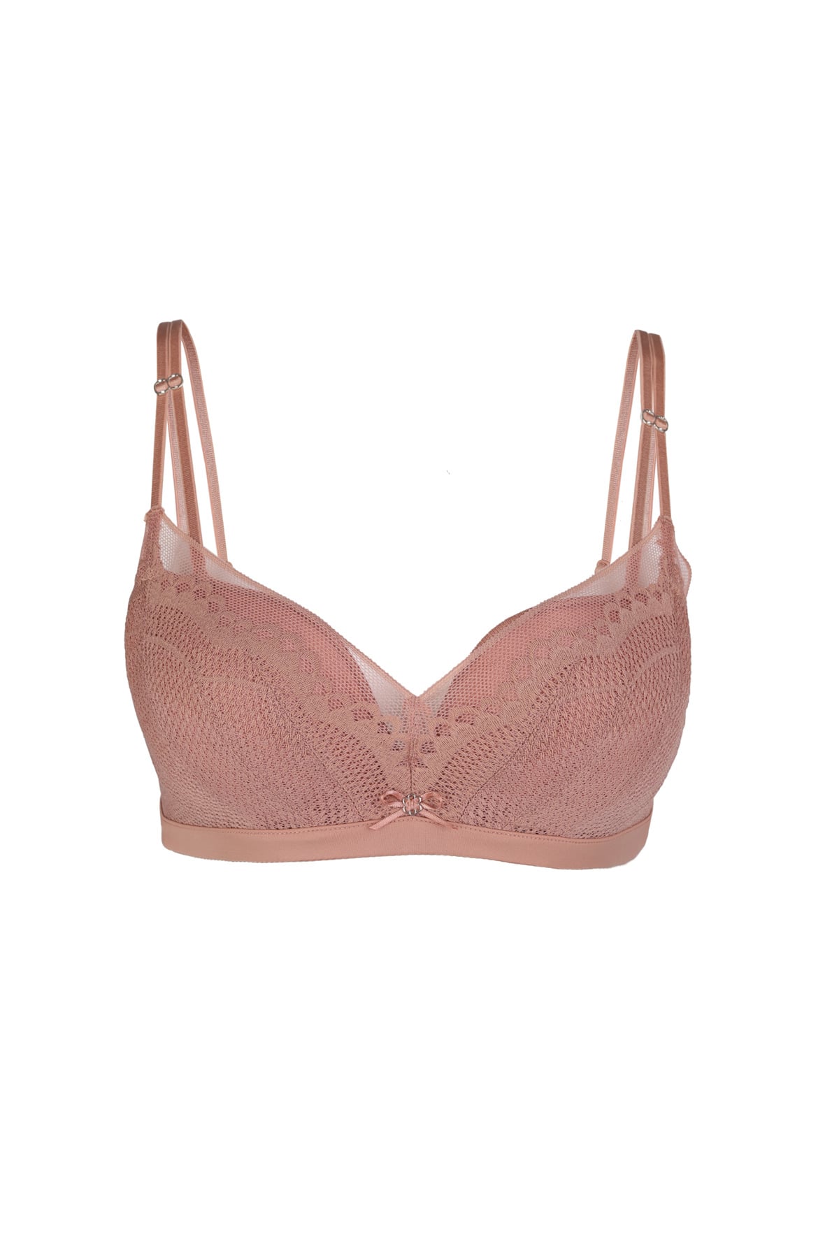 WK_FBR037 - Áo lót nữ phối ren cao cấp không gọng đệm dày 2cm nâng ngực - PANTIO