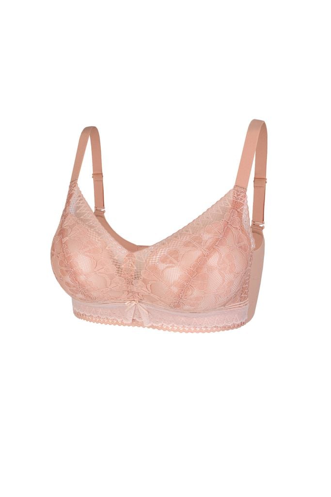 WK_FBR038 - Áo lót nữ phối ren cao cấp không gọng đệm dày 4cm nâng ngực - PANTIO