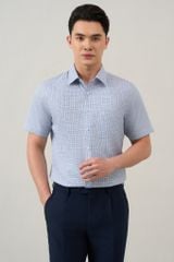 Sơ mi nam cộc tay GrusZ form Regular mã 010124008GZ AK393