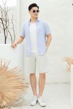  Sơ mi nam cộc tay GrusZ form RegularFit mã 010124009GZ AK185 