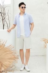 Sơ mi nam cộc tay GrusZ form RegularFit mã 010124009GZ AK185