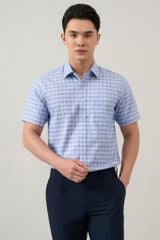 Sơ mi nam cộc tay GrusZ form RegularFit mã 010124009GZ AK528