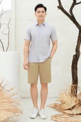 Sơ mi nam cộc tay GrusZ form RegularFit mã 010124009GZ AK530