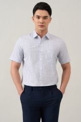 Sơ mi nam cộc tay GrusZ form RegularFit mã 010124009GZ AK534