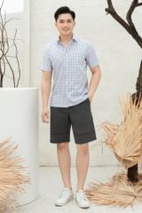 Sơ mi nam cộc tay GrusZ form RegularFit mã 010124009GZ AK534