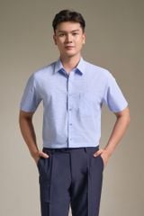 Sơ mi nam cộc tay May 10 form Regular mã 010124022 AK508