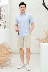 Sơ mi nam cộc tay GrusZ form RegularFit mã 010124024GZGB AD169
