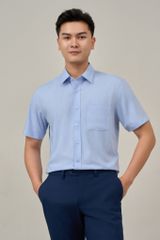 Sơ mi nam cộc tay May 10 form Regular mã 010124030 AH369