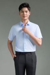 Sơ mi nam cộc tay GrusZ form RegularFit mã 010124035GZGB AM148