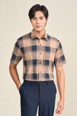 Sơ mi nam cộc tay GrusZ form RegularFit mã 010124048GZ AK606