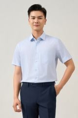 Sơ mi nam cộc tay May 10 form RegularFit mã 010124089GB AD154