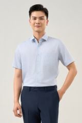 Sơ mi nam cộc tay May 10 form RegularFit mã 010124089GB AK552