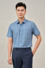 Sơ mi nam cộc tay May 10 form RegularFit mã 010124104GB AK448